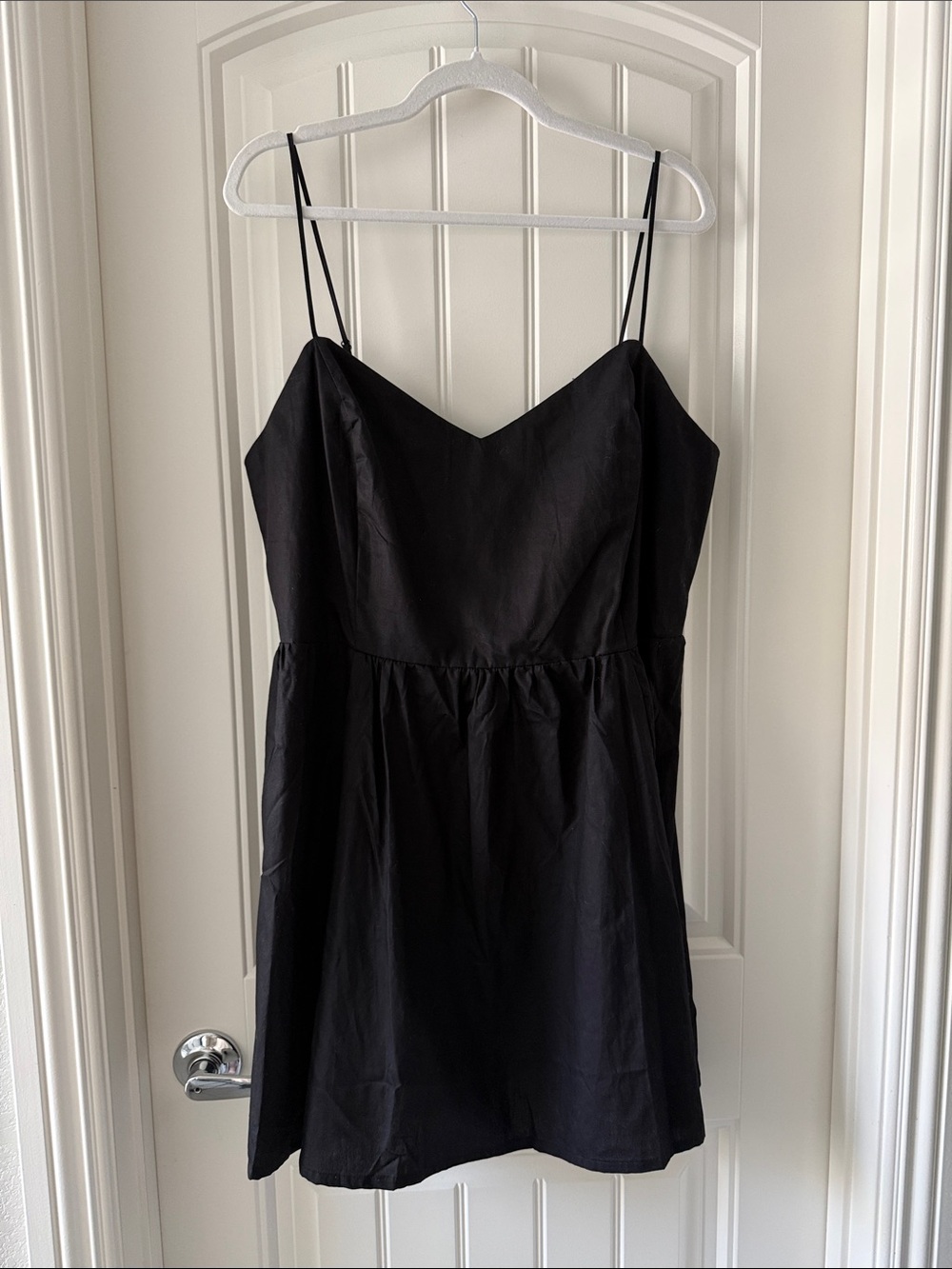 H&M Black Spaghetti Strap Mini Dress